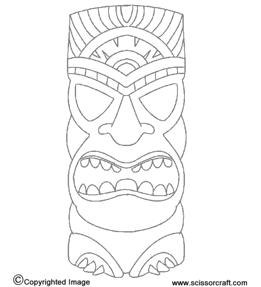 tiki masks for kids tiki outlines print on cardstock trim with knife glue tiki kids for masks 