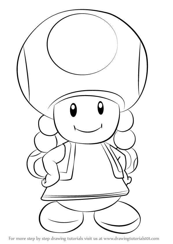toadette coloring pages learn how to draw toadette from super mario super mario pages coloring toadette 