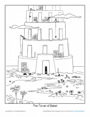 tower of babel coloring pages activities bible pathway adventures babel tower coloring of pages 
