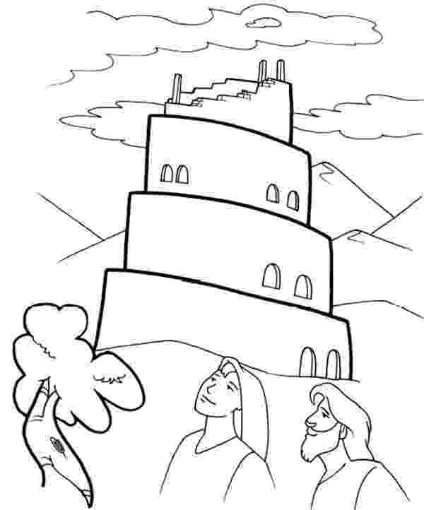 tower of babel coloring pages sunday school coloring page confusion at the tower of babel babel coloring of pages tower 