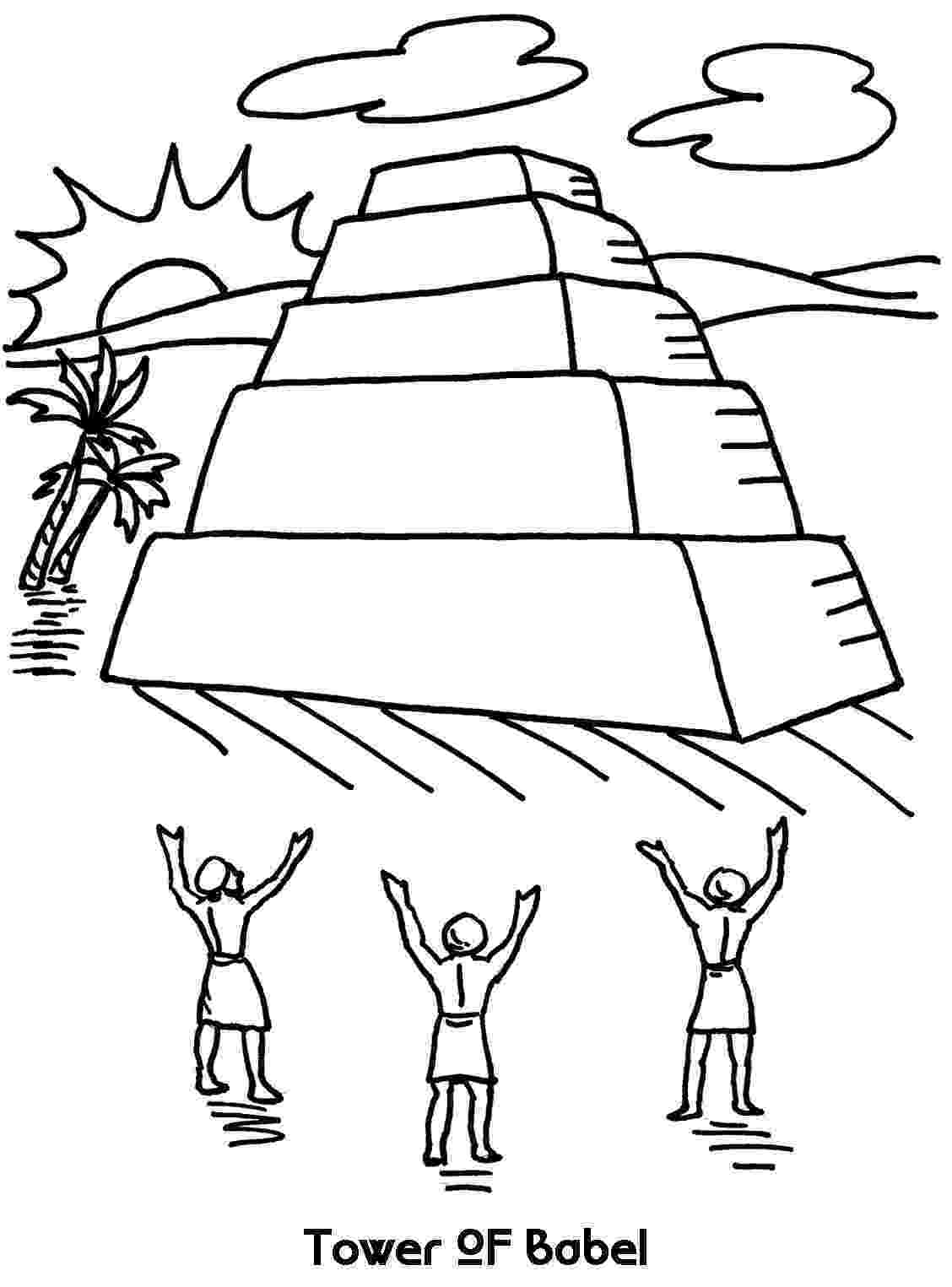 tower of babel coloring pages the tower of babel coloring page printable sheet pages of babel coloring tower 