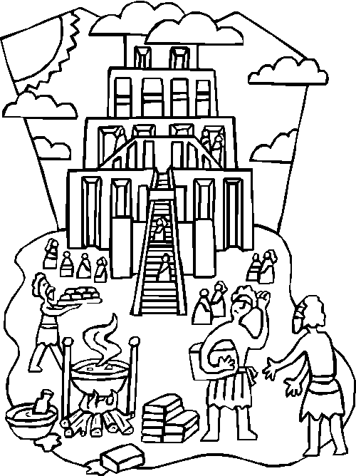 tower of babel coloring pages tower of babel coloring pages tower of babel printables of coloring pages tower babel 