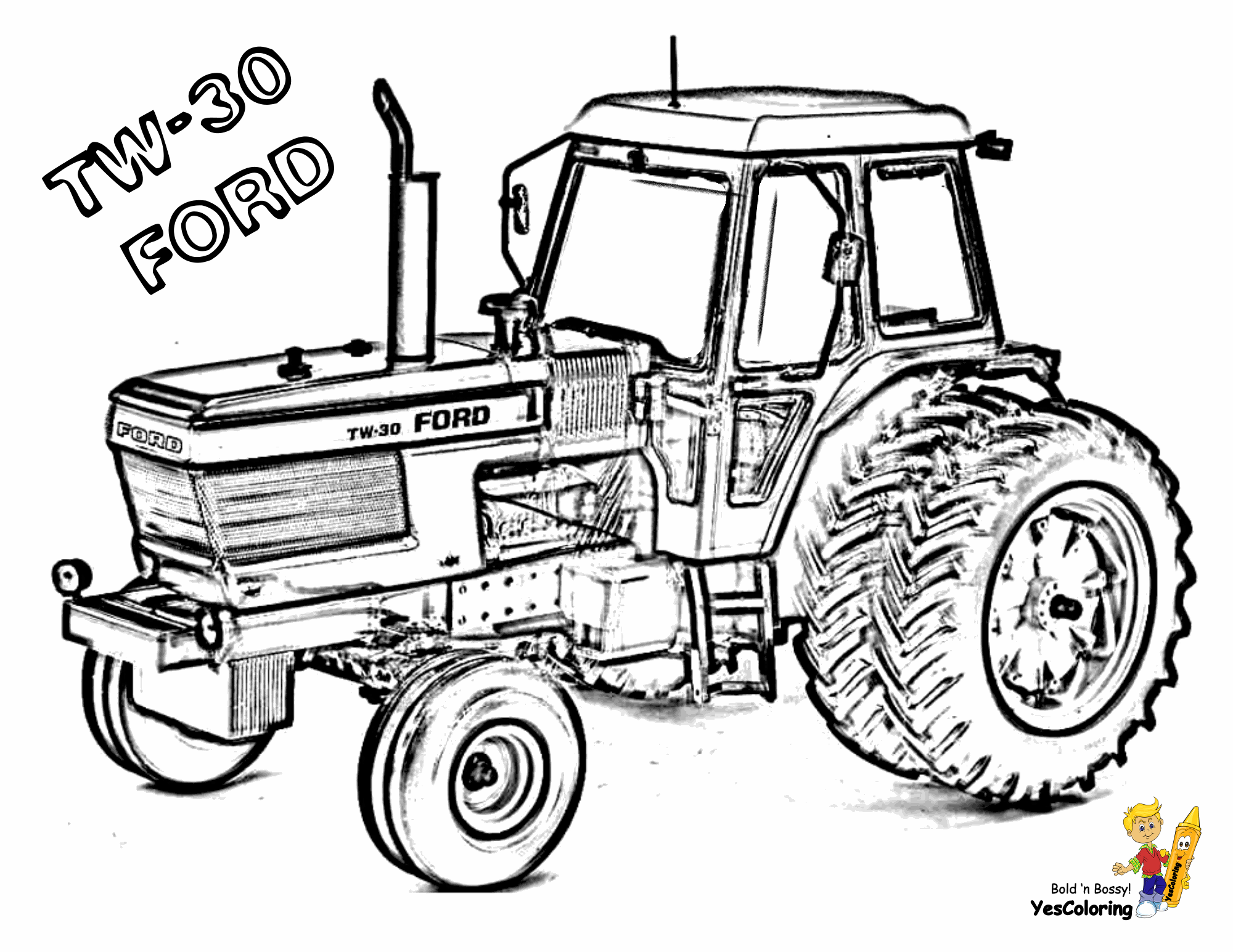 tractor coloring sheet tractor ford 3600 coloring page free printable coloring sheet tractor coloring 