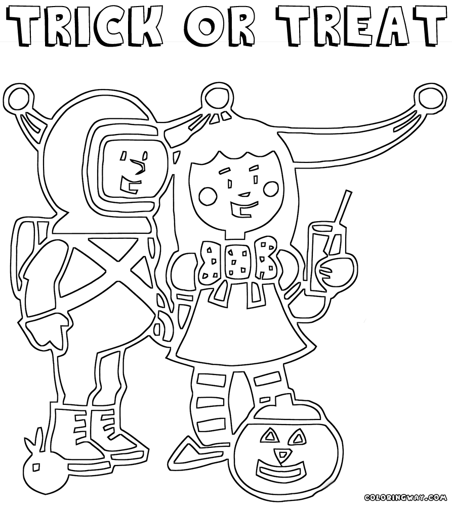 trick or treat coloring pages halloween coloring pages trick or treat coloring pages pages trick or coloring treat 