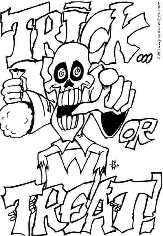 trick or treat coloring pages trick or treat coloring page crayolacom or coloring pages treat trick 