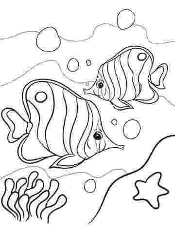 tropical fish coloring pages free printable adult coloring page tropical fish the coloring pages fish tropical 