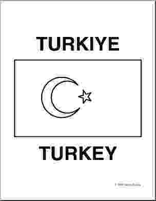 turkey flag coloring page coloring page flag turkey free printable coloring pages coloring turkey flag page 