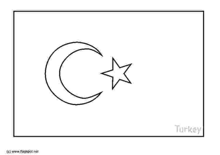 turkey flag coloring page coloring pictures of the flags from tonga to western sahara page flag coloring turkey 