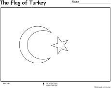 turkey flag coloring page turkey enchantedlearningcom coloring flag page turkey 