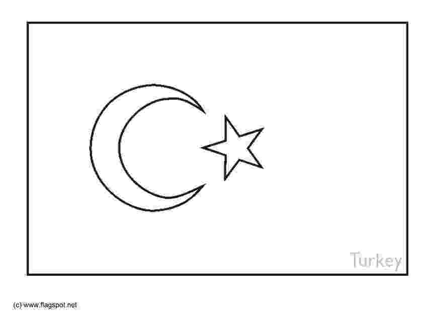 turkey flag coloring page turkey flag coloring page reiseziele pinterest the turkey coloring page flag 
