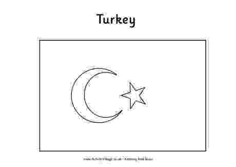 turkey flag coloring page turkey flag colouring page page turkey coloring flag 