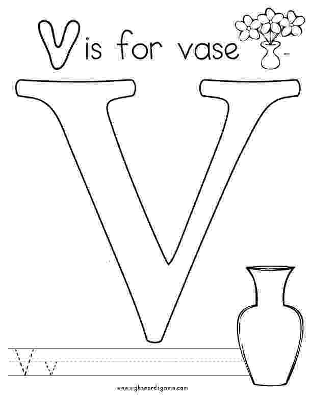 v coloring page letter v is for vase coloring page free printable v page coloring 