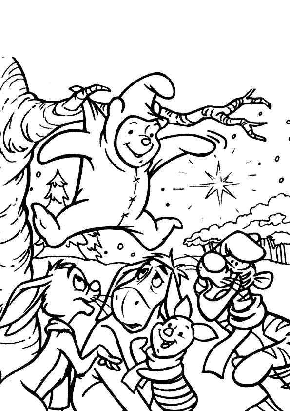 winnie the pooh christmas coloring pages free coloring pages winnie the pooh christmas coloring pages the pages coloring winnie pooh christmas 