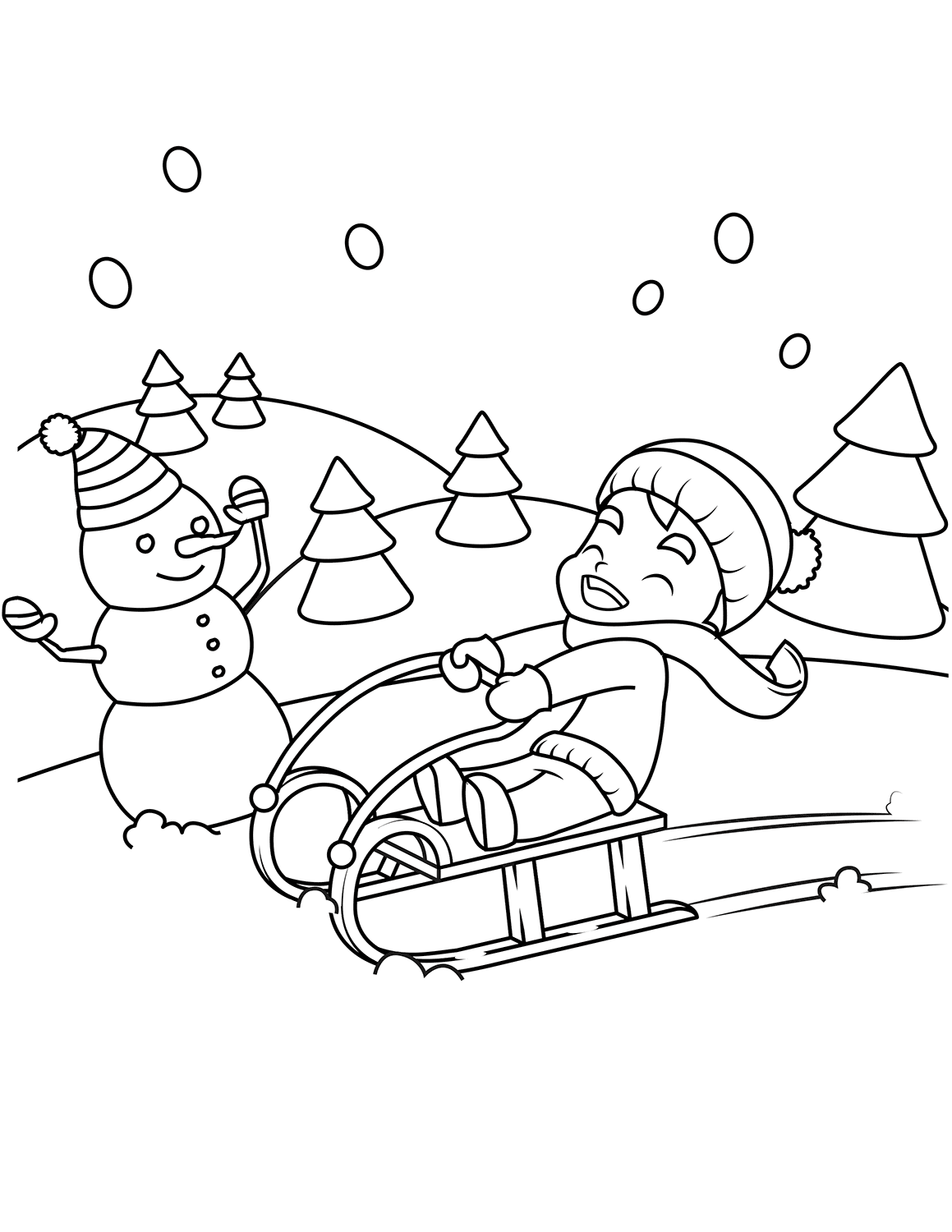 winter scene coloring pages free printable winter coloring pages for kids scene winter coloring pages 