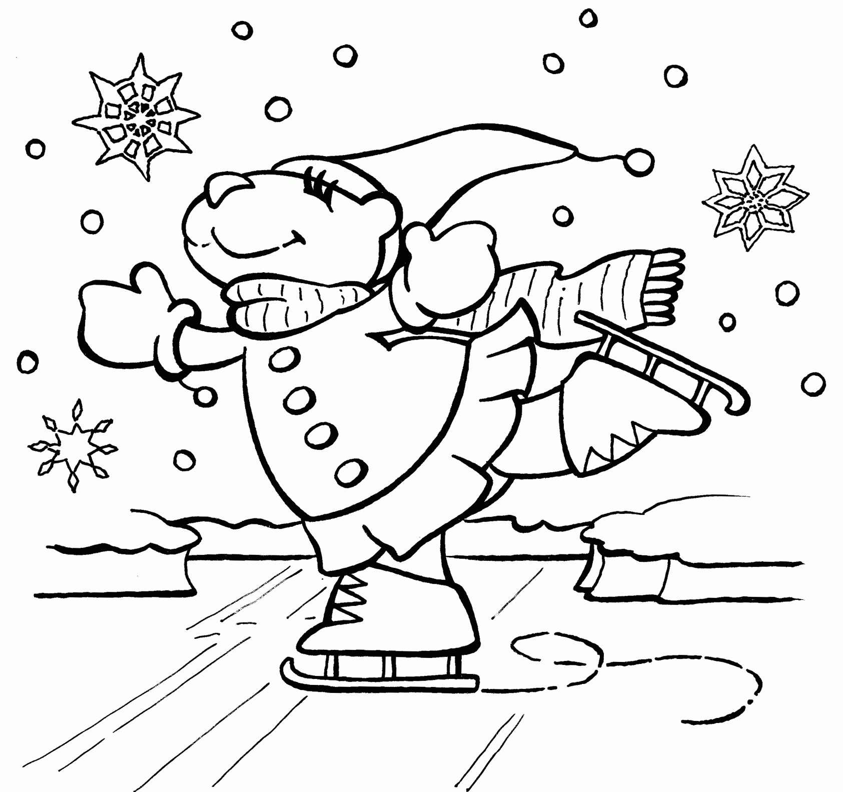 winter scene coloring pages printable winter scene coloring pages coloring home coloring scene winter pages 