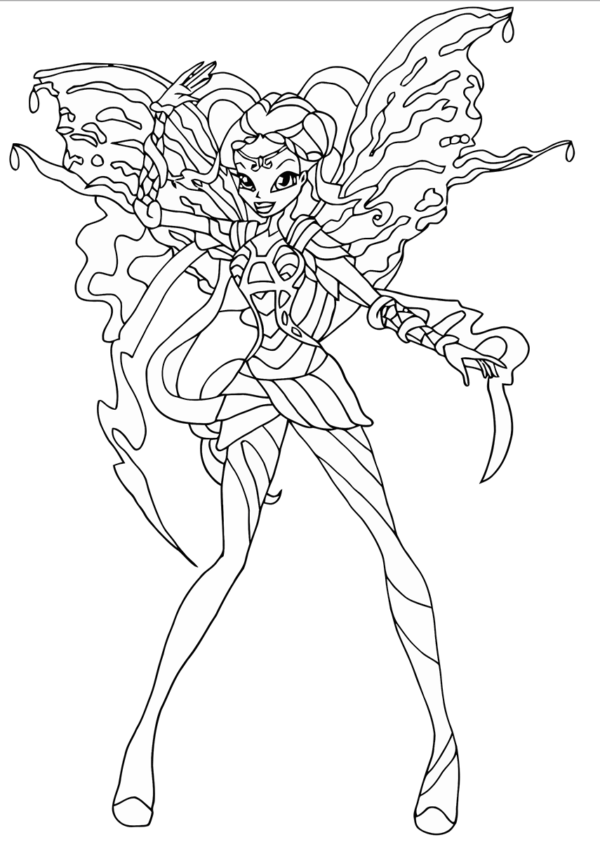 winx club bloom believix coloring pages free printable winx club coloring pages for kids club coloring believix winx pages bloom 