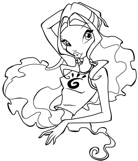winx club coloring pages layla layla disco coloring page free printable coloring pages winx layla club coloring pages 