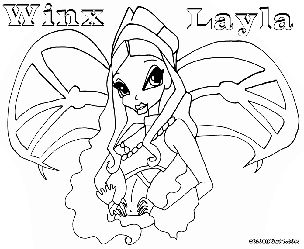 winx club coloring pages layla mermaid layla coloring page free printable coloring pages club pages winx coloring layla 
