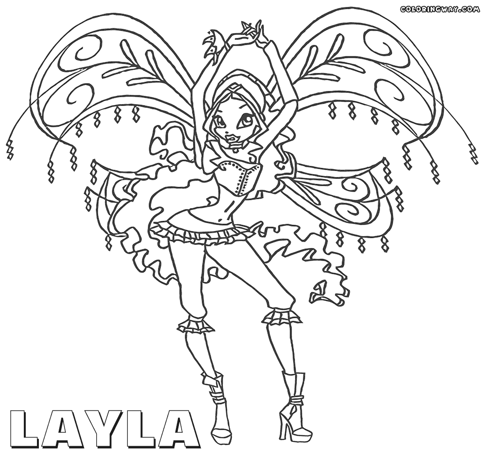 winx club coloring pages layla winx layla coloring pages download and print for free layla winx coloring club pages 