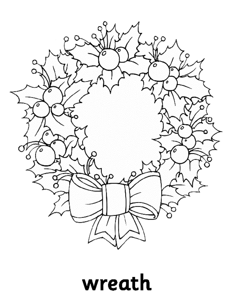 wreath coloring pages wreath coloring pages download and print for free pages wreath coloring 1 1