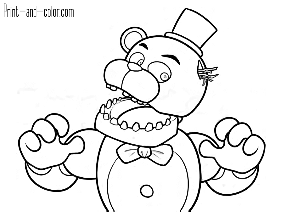 5 nights at freddys colouring pictures five nights at freddy39s coloring pages print and colorcom 5 nights pictures freddys colouring at 