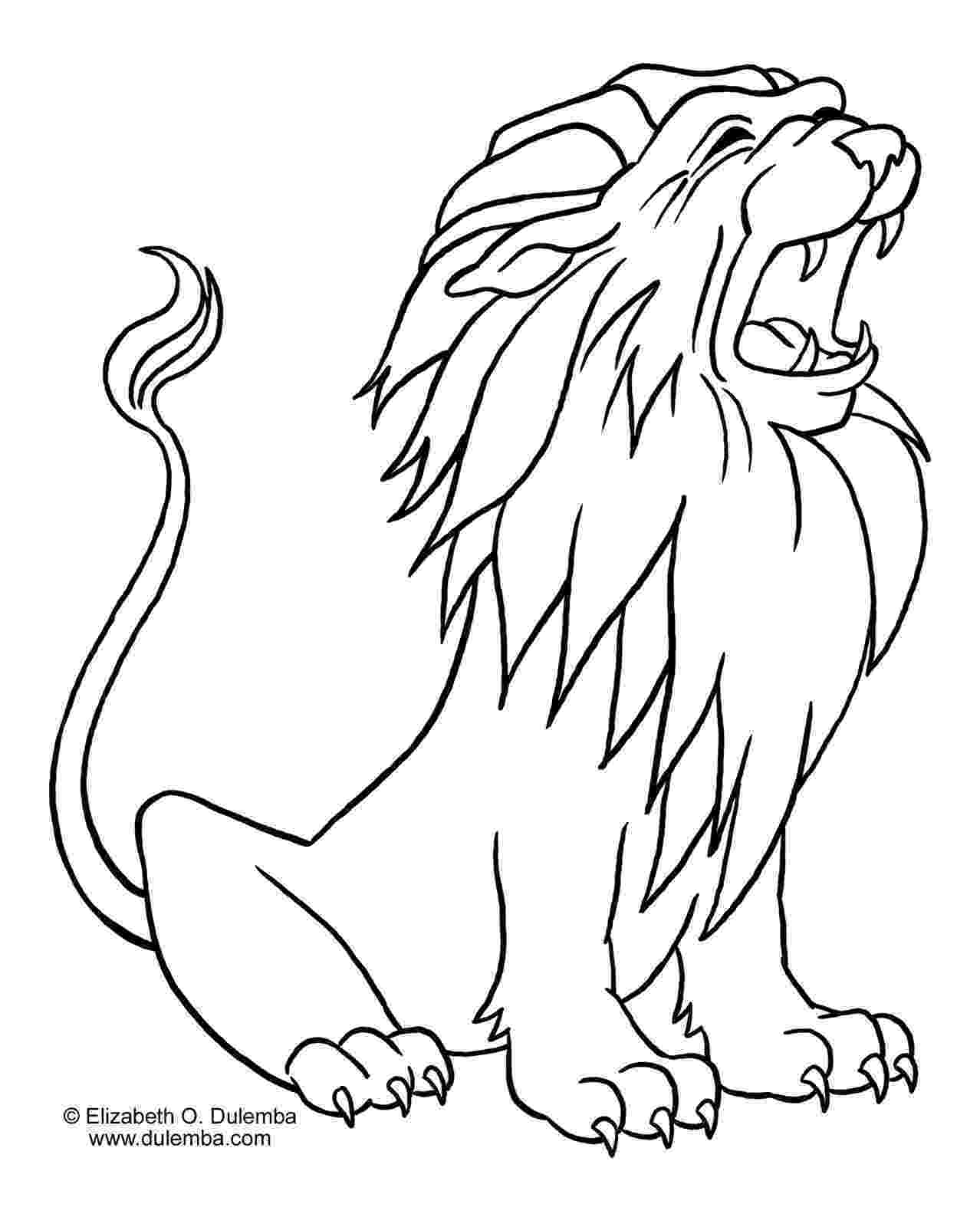 african lion coloring page african lion drawing at getdrawingscom free for lion african page coloring 