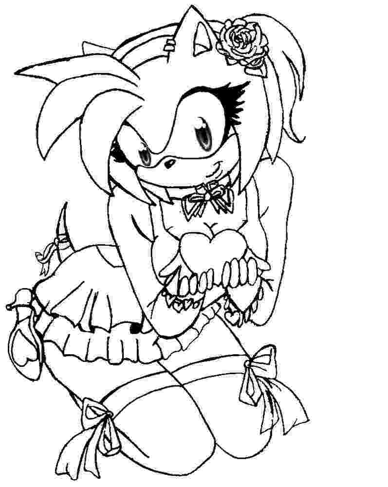 amy rose coloring pages amy chronic coloring page wecoloringpagecom coloring pages amy rose 