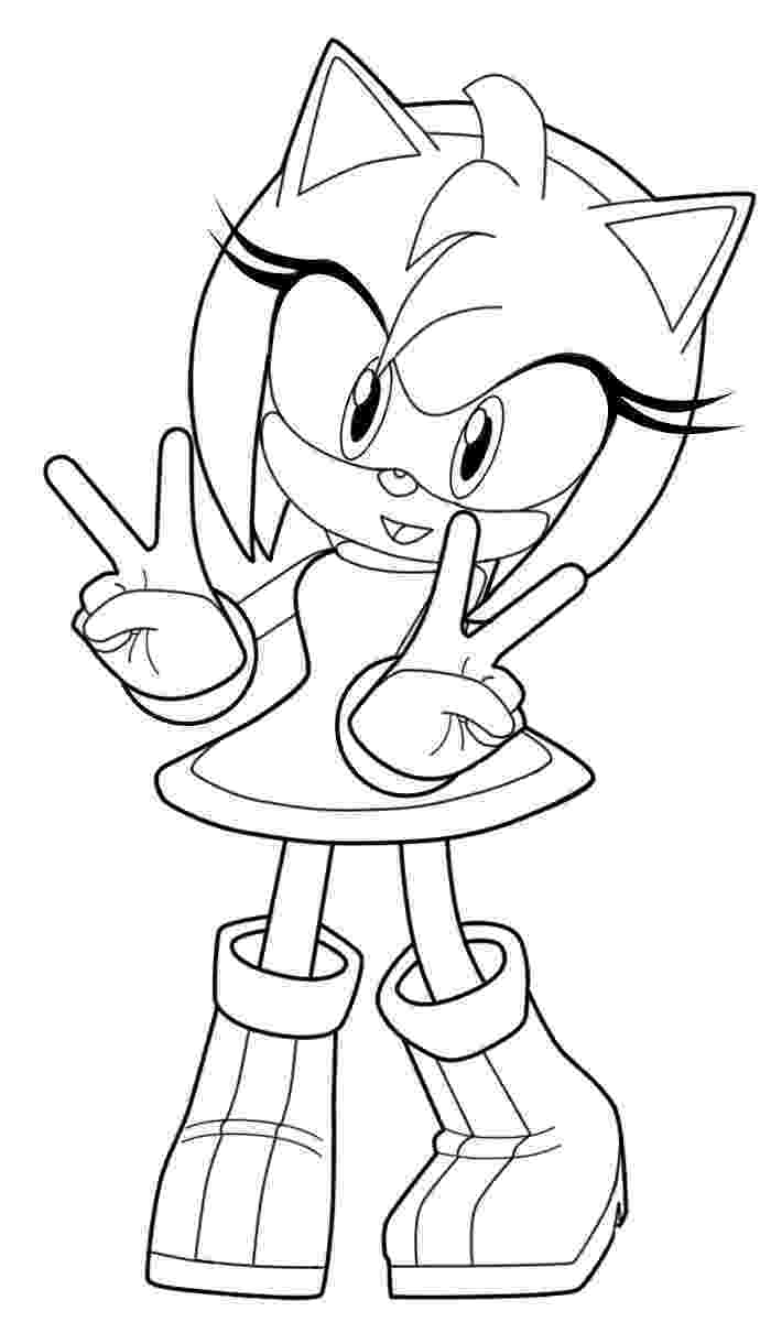 amy rose coloring pages cool zealous amy rose coloring page all gens amy rose rose amy coloring pages 
