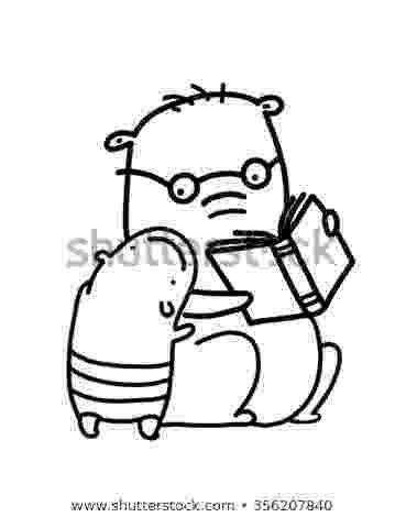 animal reading coloring page reading clipart black and white clipart panda free reading coloring animal page 