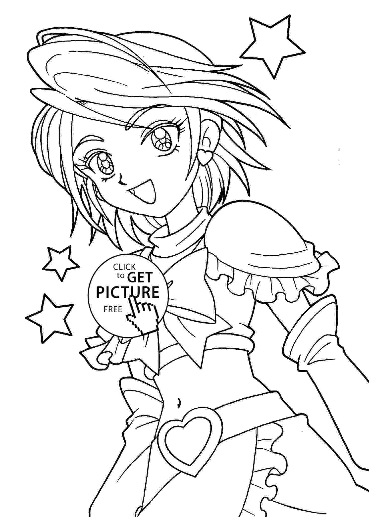 anime colouring cute anime girl coloring pages to print free coloring books colouring anime 