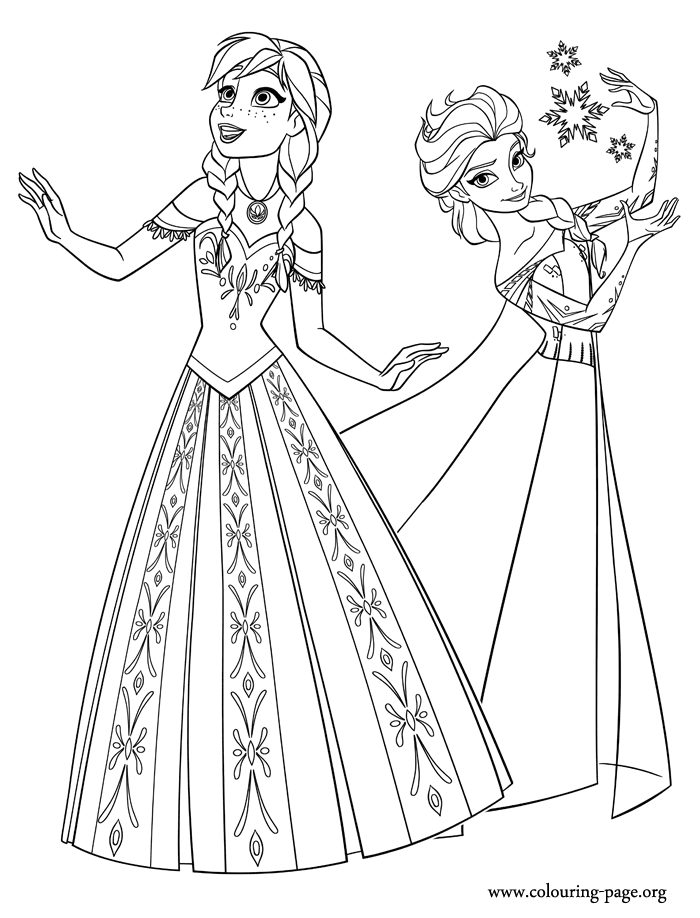 anna and elsa pictures to color two beautiful princesses of arendelle elsa and anna pictures to anna elsa color and 
