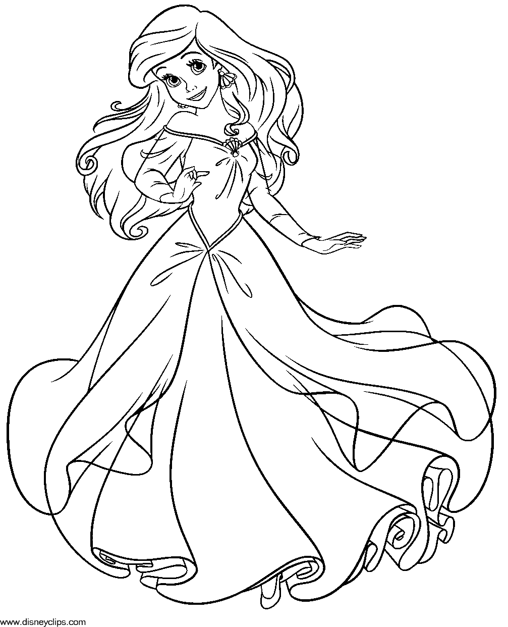 ariel coloring page ariel coloring pages to download and print for free ariel coloring page 