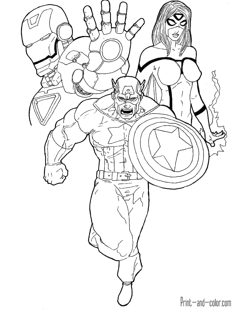 avengers color pages avengers coloring pages print and colorcom pages color avengers 