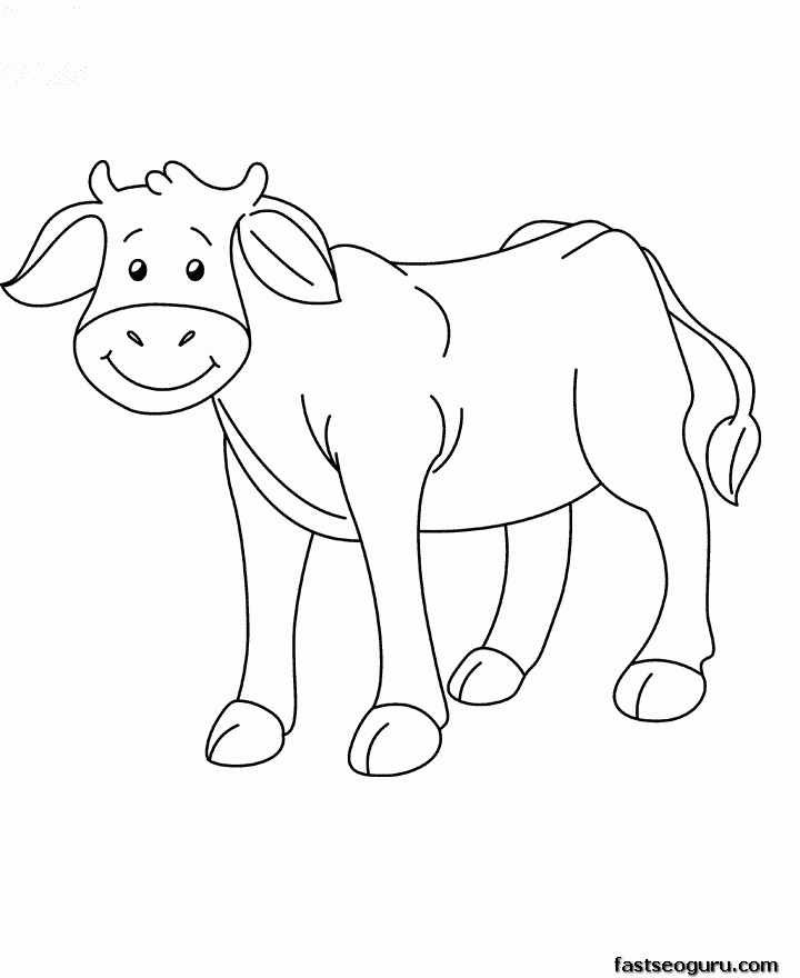 baby cow coloring pages printable cow coloring pages coloring home pages coloring baby cow 