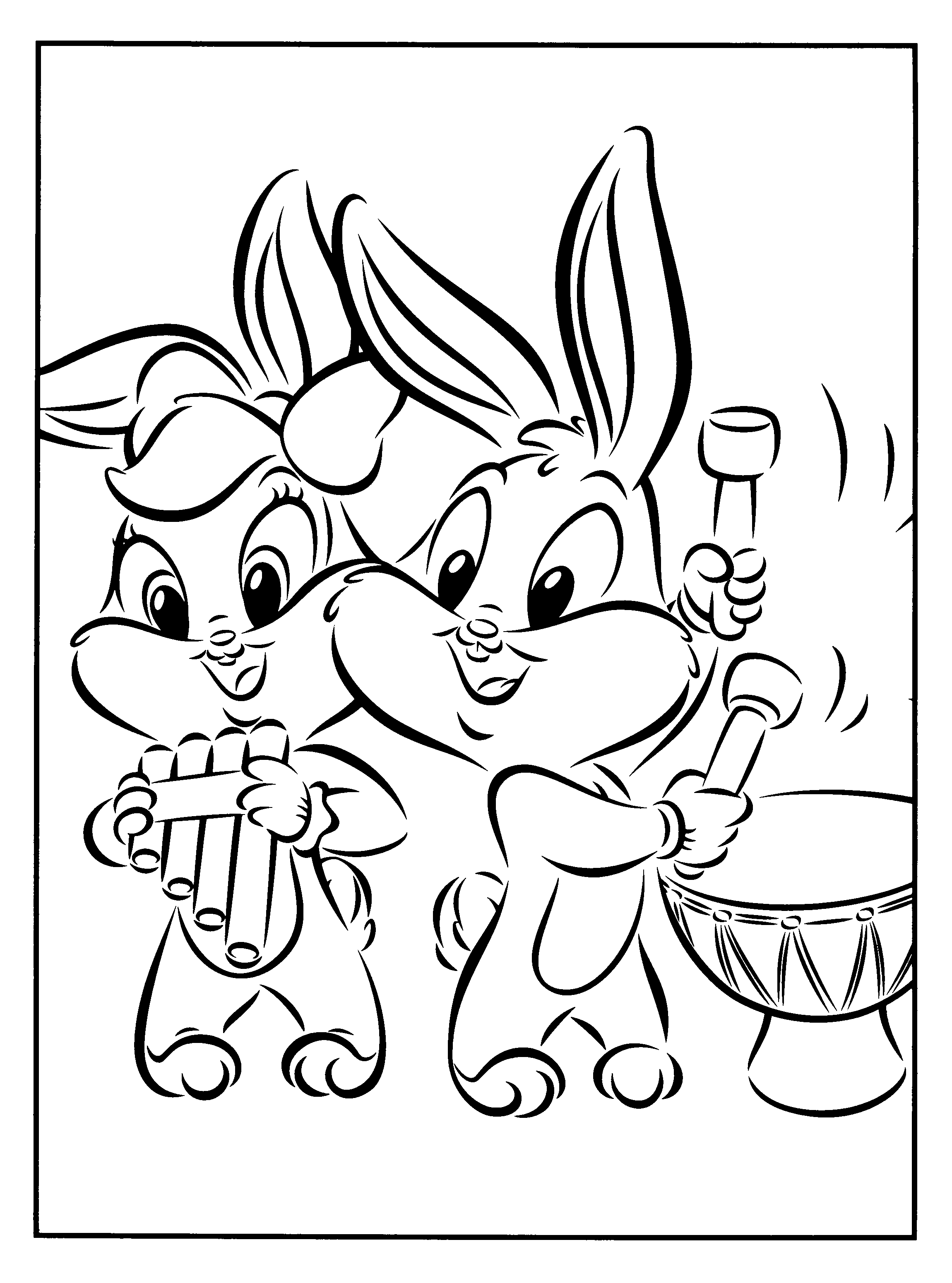 baby looney tunes coloring pages bugs bunny and taz baby looney tunes coloring pages free baby tunes coloring looney pages 