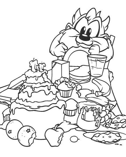 baby looney tunes coloring pages taz coloring pages at getdrawingscom free for personal pages coloring baby looney tunes 