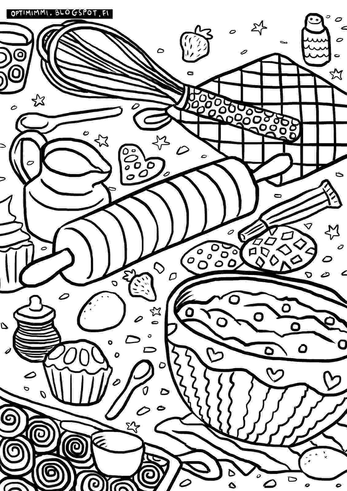 baking coloring pages optimimmi 2017 coloring pages 2017 värityskuvat pages coloring baking 