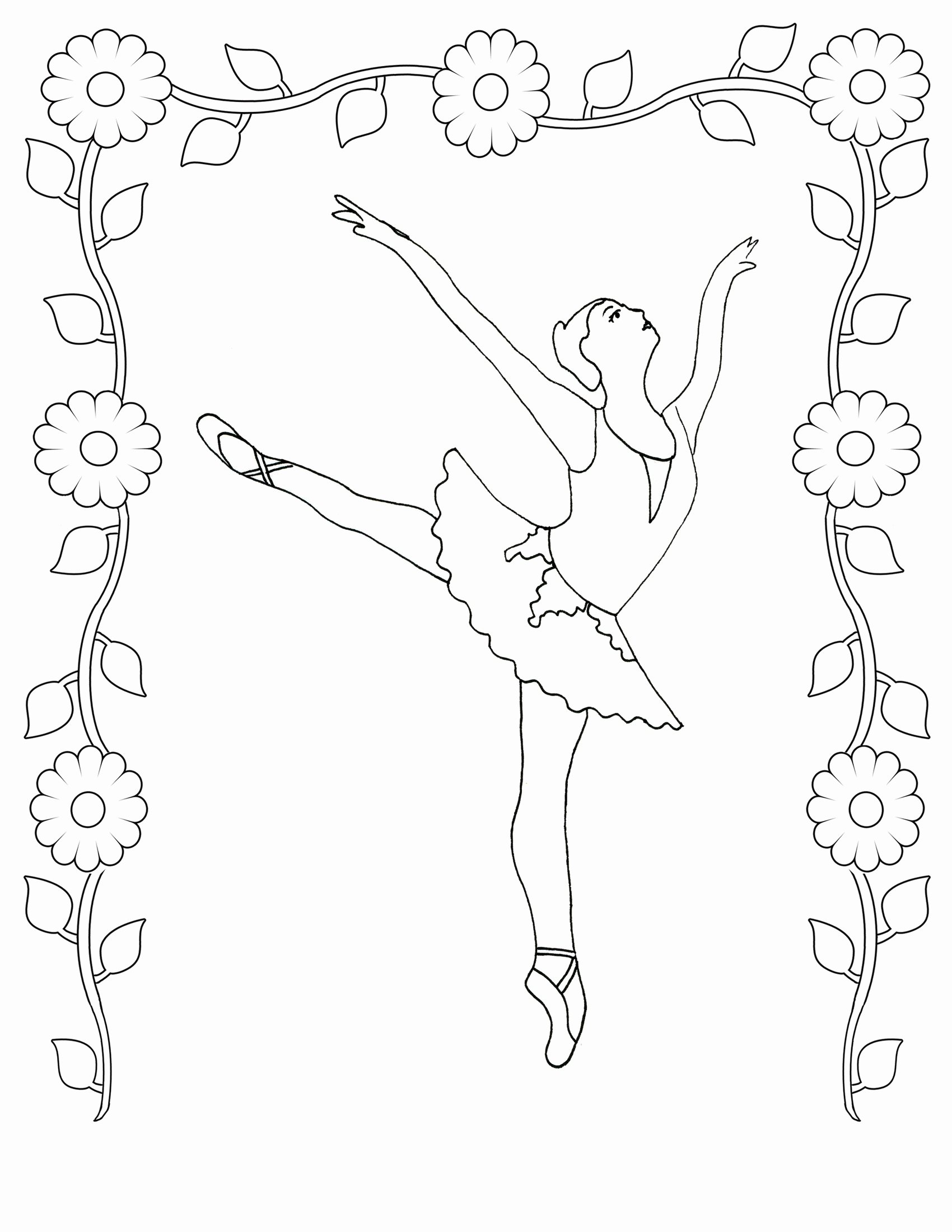 ballet colouring pictures printable ballet coloring pages for kids cool2bkids colouring pictures ballet 