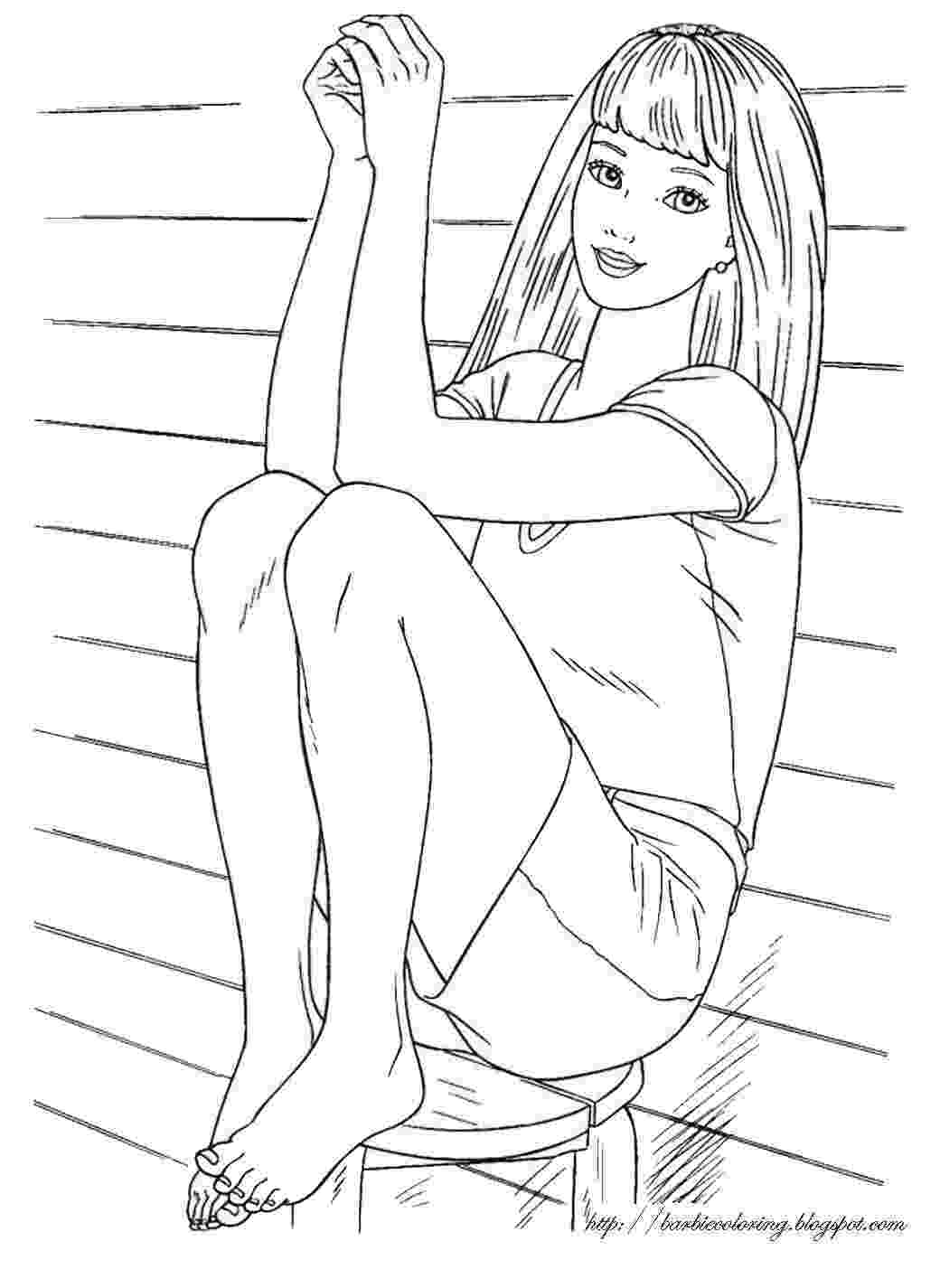 barbie doll pictures to color 1000 images about coloriage barbie on pinterest barbie doll barbie color to pictures 