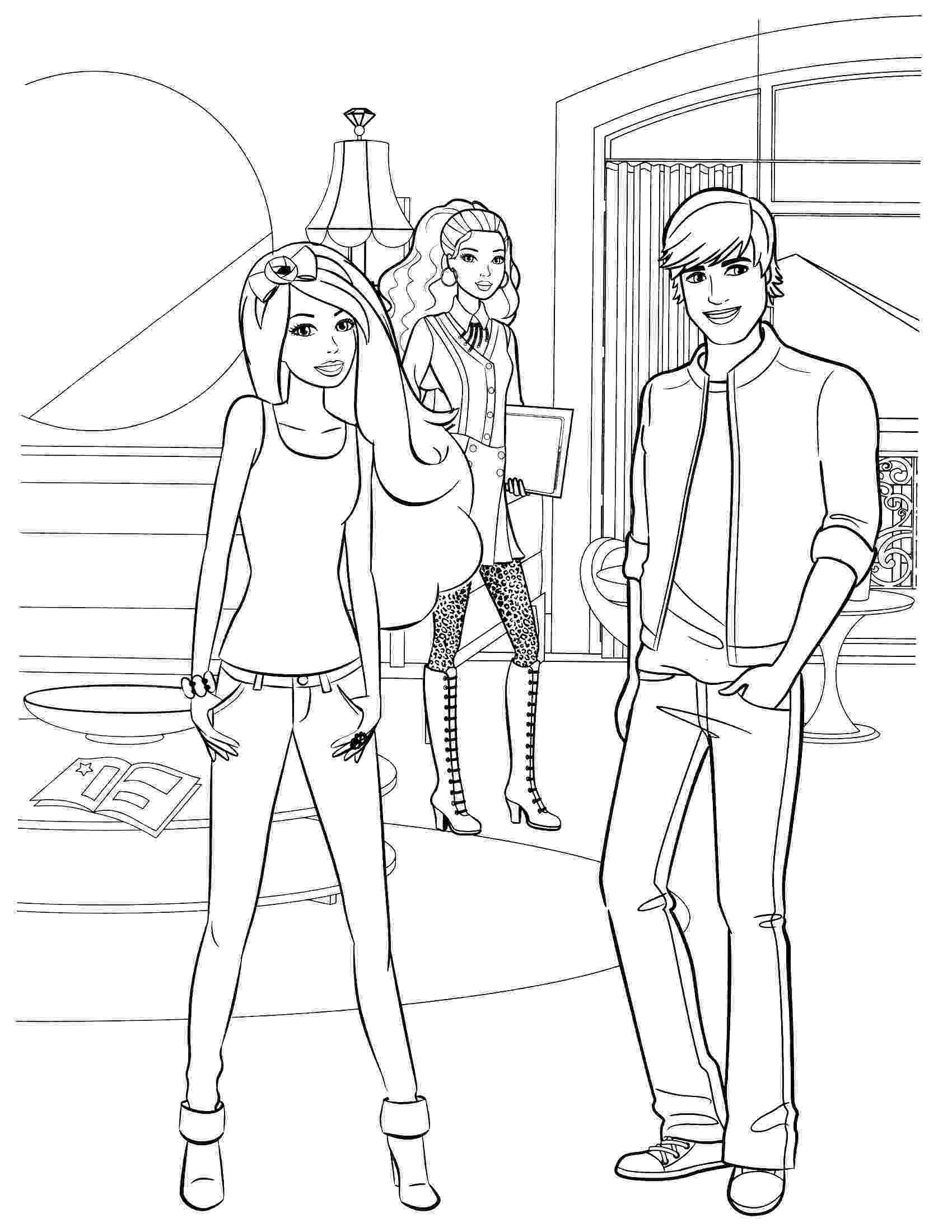 barbie doll pictures to color barbie coloring pages 360coloringpages pictures to barbie doll color 