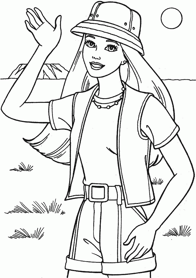 barbie doll pictures to color barbie doll coloring pages coloring home color pictures barbie doll to 