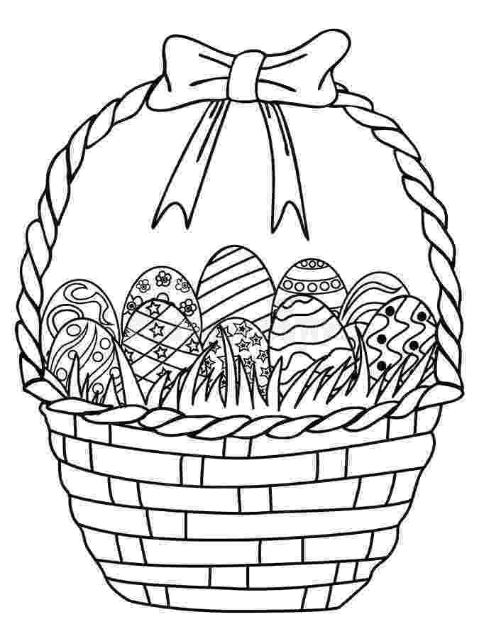 basket of easter eggs coloring page b is for basket coloring page twisty noodle easter eggs coloring basket of page 