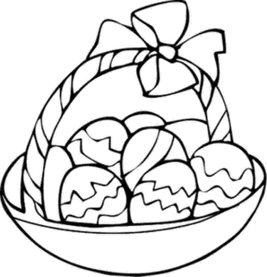 basket of easter eggs coloring page easter basket coloring pages getcoloringpagescom coloring eggs page of easter basket 