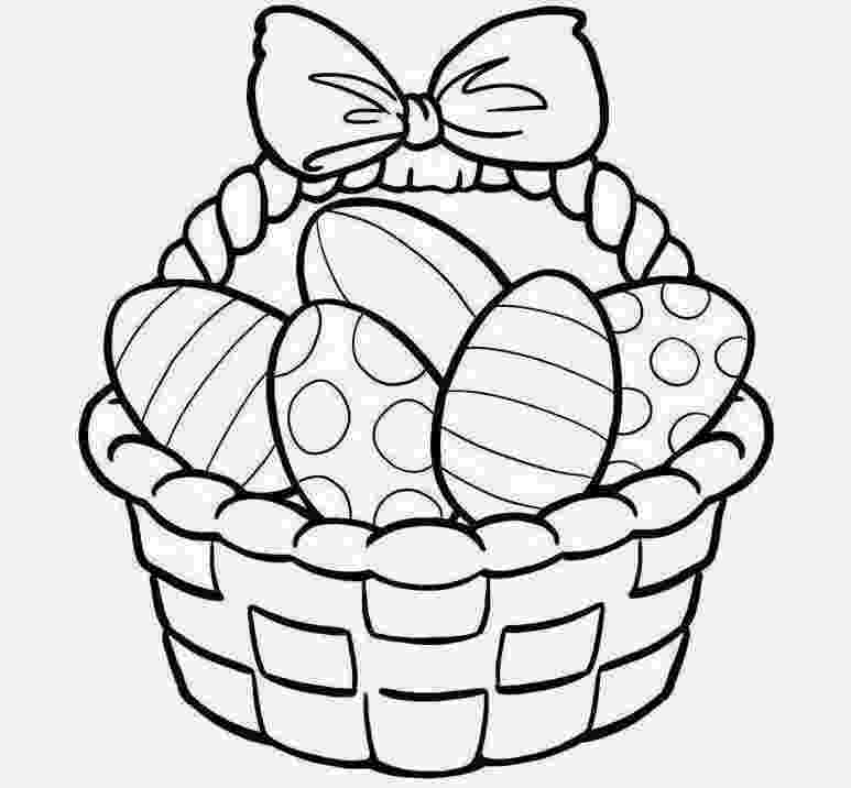 basket of easter eggs coloring page easter basket picture coloring page batch coloring 7435 basket page eggs coloring of easter 