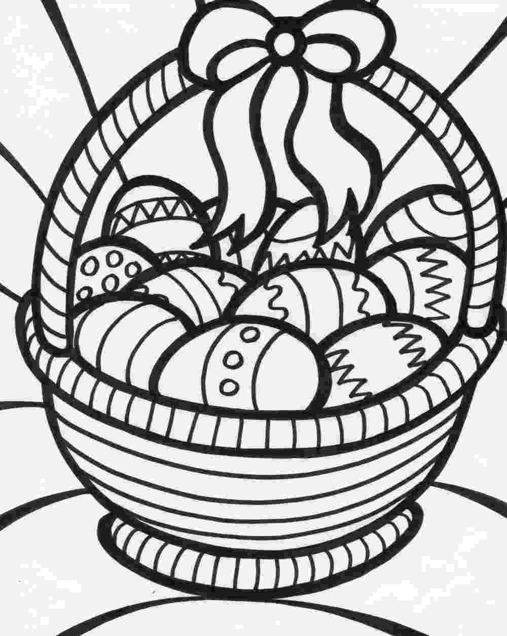 basket of easter eggs coloring page free coloring pages eggs page coloring easter basket of 
