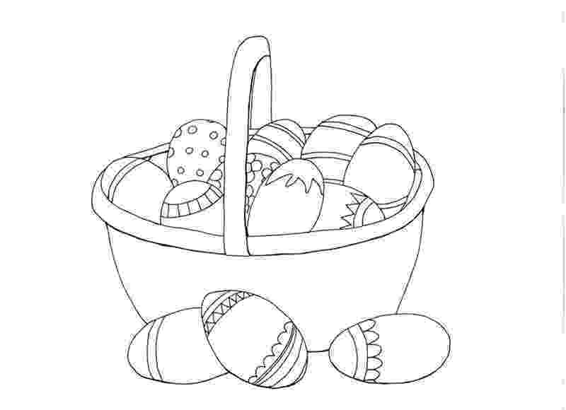 basket of easter eggs coloring page printable easter sunday 2018 coloring pages easter sunday coloring of page eggs basket easter 