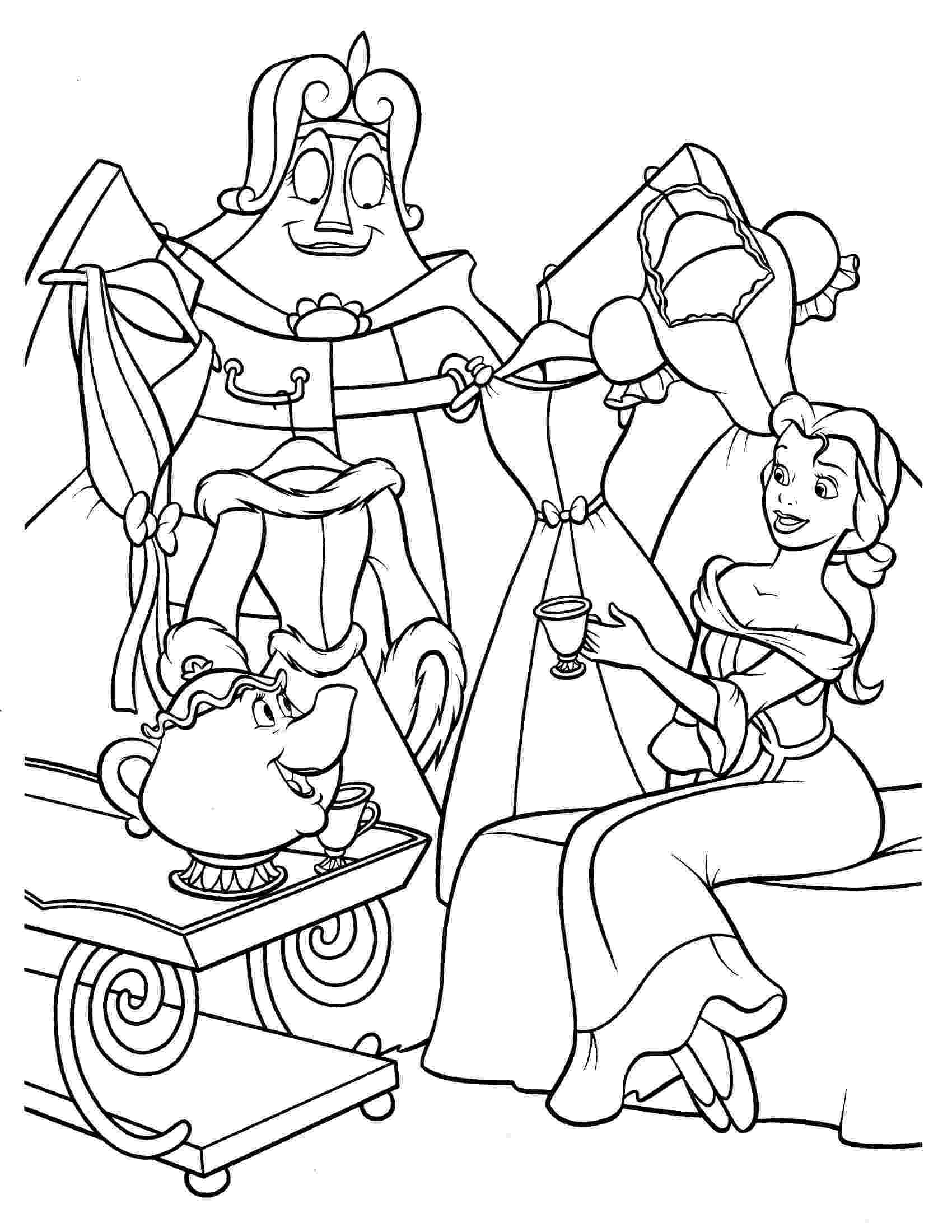 beauty and the beast coloring pages beauty and the beast coloring pages 2 disneyclipscom the beast and coloring beauty pages 