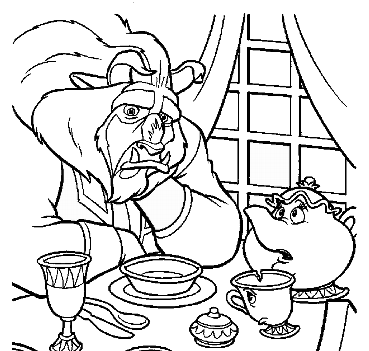 beauty and the beast coloring pages free beauty and the beast coloring pages beauty beast and the coloring pages 