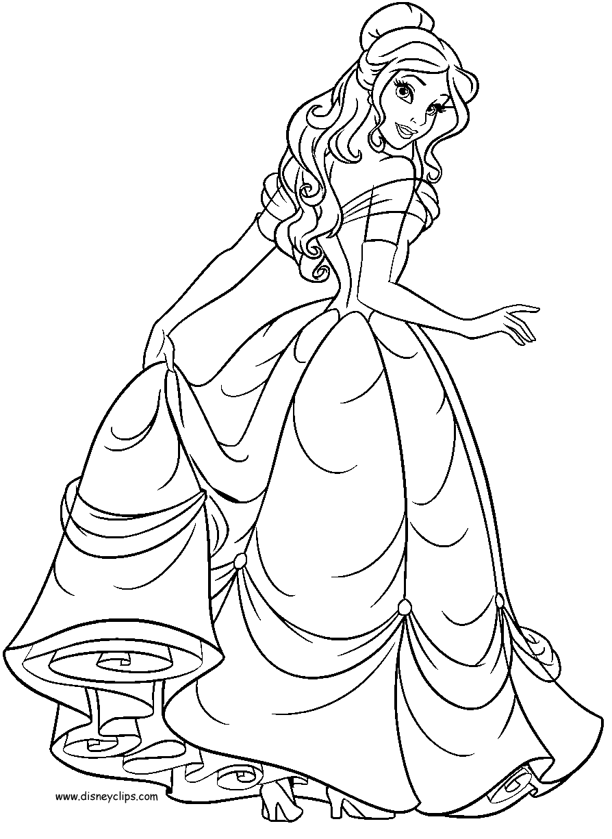 belle to color free printable belle coloring pages for kids to color belle 