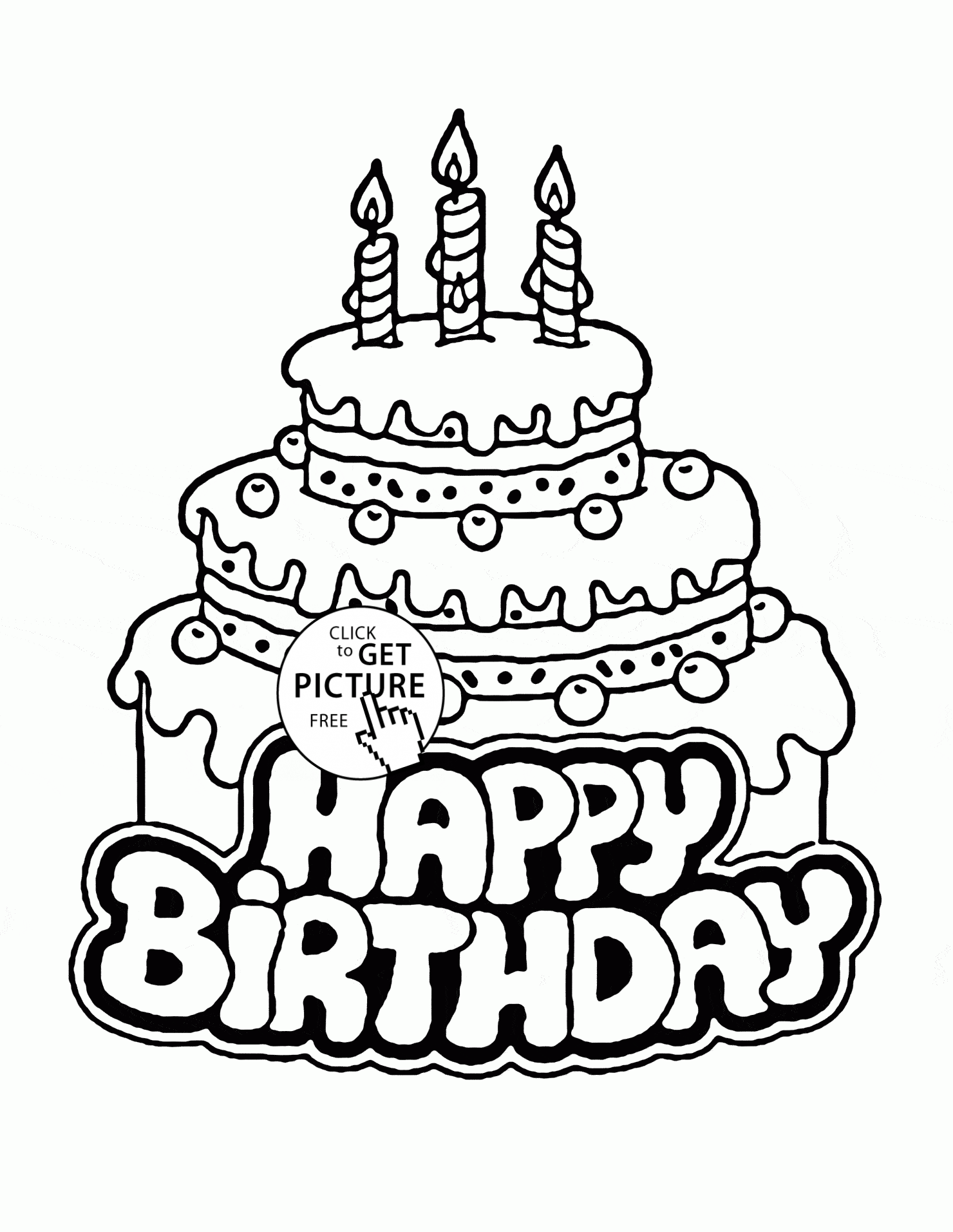 big birthday cake big birthday cherry cake drawing stock vector art more birthday cake big 